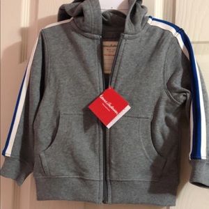 90CM hanna Andersson NWT gray zip up jacket